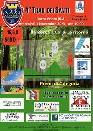 Trail dei santi – Rocca Priora (Rm) 1 novembre 2023