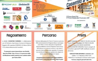 Ecomaratona del Casentino – Ortignano Raggiolo (Ar) 24 marzo 2024