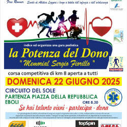 La potenza del dono – Memorial Sergio Fiorillo – Eboli (Sa) 22 giugno 2025