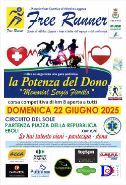 La potenza del dono – Memorial Sergio Fiorillo – Eboli (Sa) 22 giugno 2025