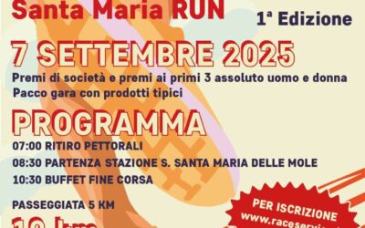 Santa Maria Run – Santa Maria delle Mole – Marino (Rm) 7 settembre 2025