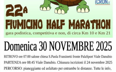 Fiumicino half marathon – Fiumicino (Rm) 30 novembre 2025