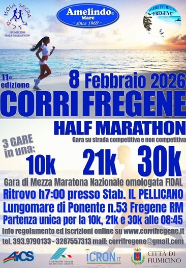 Corrifregene – Fregene 8 febbraio 2026