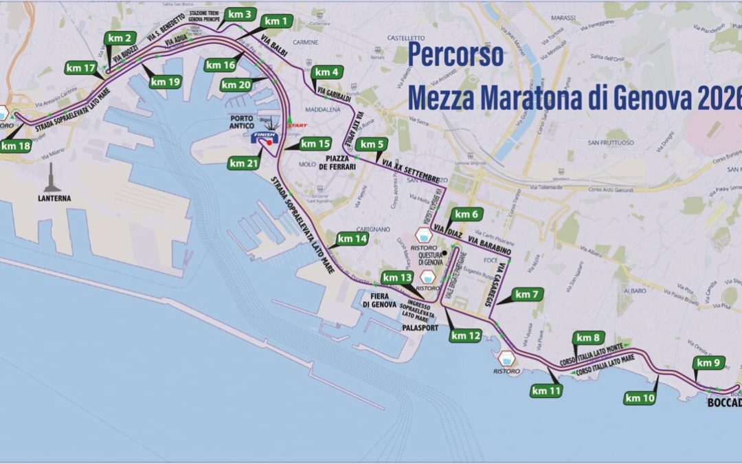 Mezza maratona di Genova – Genova 19 aprile 2026