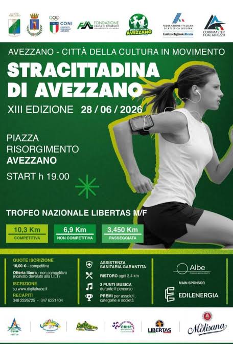 Stracittadina di Avezzano – Avezzano (Aq) 28 giugno 2026
