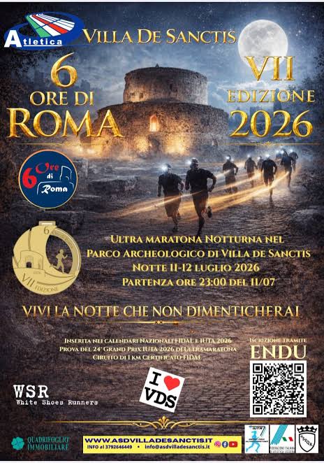 6 ore di Roma – Roma 11 luglio 2026