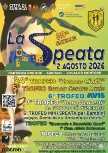 La Speata – Subiaco – Monte Livata (Rm) 2 agosto 2026