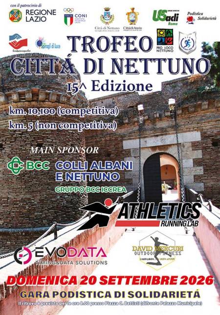 Trofeo città di Nettuno – Nettuno (Rm) 20 settembre 2026